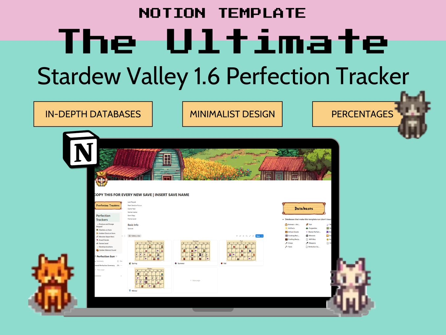 Stardew Valley Perfection Notion Tracker